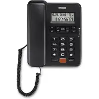 Brondi Téléphone de bureau DECT avec identification de l'appelant Noir