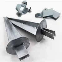 Aquagart 5 ensembles de barres de renfort d'angle pour poteaux de clôture à profil en Z, clôture de protection contre la faune sauvage, clôture forestière