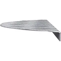 vidaXL : 15 marches d'escalier, 60 x 18 x 2,5 cm, argent, aluminium, forme demi-lune