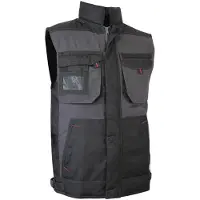 LMA Gilet Bodywarmer de travail matelassé Gris/Noir 2058 SABLE -