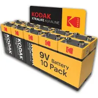 Kodak Xtralife Piles Pp3-6lr61 Alcaline 9v ¿ Pack De 10