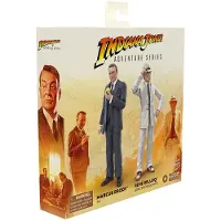 Hasbro S rie Indiana Jones Aventure : Indiana Jones et les Aventuriers de l'Arche perdue, coffret de figurines Marcus Brody et Ren? Belloq (Ark Showdown