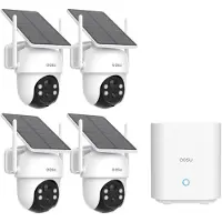 Aosu Solarcam D1 Classic Kit - 4 Camera's, Caméra réseau, Blanc, Noir