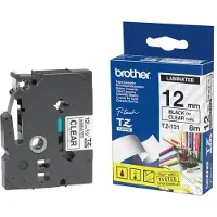 Brother TZ131 - Noir sur transparent - Rouleau (1,2 cm x 8 m) 1 unités bande imprimante - pour P-Touch PT-1080, 1090, 1100, 1190, 1230, 1290, 1760, 18, 1830, 3600, 7100, 9800, PT-GL-200