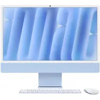 Apple iMac 24 Pouces M4 (CPU 10 Cœurs/GPU 10 Cœurs) 16 Go/256 Go Bleu AZERTY