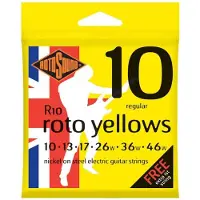 Rotosound R10 Roto Yellow Régular 10-46 - Jeu De Cordes Guitare Électrique