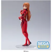 Sega Goods Evangelion : 3.0+1.0 Thrice Upon A Time - Statuette Spm Asuka Langley On The Beach (Re-Run) 21 Cm