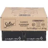 Sheba Classics au poulet pâtée pour chat (barquettes 85 g)