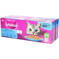Whiskas 7+ Sélection de poissons en gelée multipack (85 g)