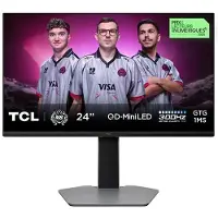 TCL Ecran PC Gaming 24G645 24" 300 Hz Full HD Noir et Gris