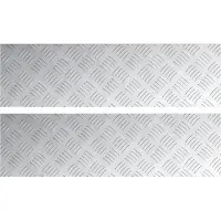 vidaXL Escalier Marche à angle droit 2 pcs Argent 70 x 20 cm Aluminium