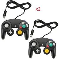 Infoboutik 2x Wired Manette Controller Classique Pour Nintendo Gamecube Gc Wii Console