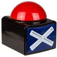 Eurowebbiz Buzzer à son et lumière jeu Bouton Alarme pour questionnaire