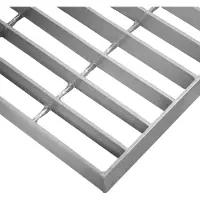 MonsterShop Plancher Forge Passerelle Grille en acier galvanisé Panneau de sol Grille de drainage Gouttière