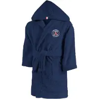 Paris Saint Germain Psg Peignoir À Capuche Brodé Enfant Garçon 6 À 8 Ans