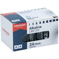 Grundig Batteries AA - Piles Alkaline 1,2V 2100mAh - 24 Piles AA pour télécommandes, jouets, horloges murales - Non Rechargeables