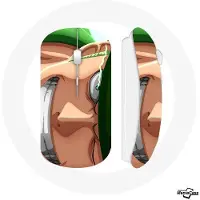 MANIACASE Souris sans fil - Zoro - One Piece - Clé USB wifi - Compatible Mac et PC - Blanc