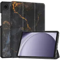 IMoshion Coque tablette Design Trifold Samsung Galaxy Tab A11 / A9 8.7 pouces - Black Marble