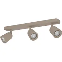 Eglo Lampe de plafond marron sable Camaldoli 3x GU10 - orientable