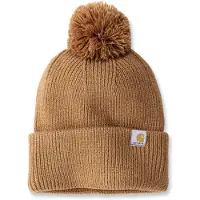 Carhartt Knit Pom-pom Cuffed Beanie Marron