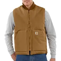 Carhartt Relaxed Fit Firm Duck Insulated Rib Collar Gilet