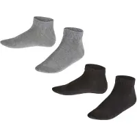 Falke Chaussettes 'Happy' gris chiné / noir