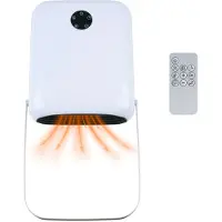 Alpina Chauffage Salle de Bain électrique 750/2000W - Chauffage électrique avec 2 Niveaux de Chauffage et Minuterie 24 h - Chauffage étanche IP22 - Avec Télécommande et Protection Contre la Surchauffe