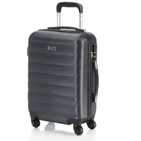 Itaca unisex. 71250-01 Mallette de voyage à 4 roues 71250 anthracite -55x38x20cm (OSFA), Casuel, Gris, ABS/Polycarbonate