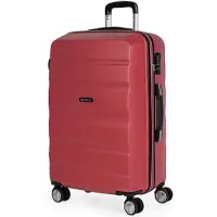 Itaca unisex. T71660-02 Mallette de voyage rigide à 4 roues T71660 corail -61x44x26cm (OSFA), Rouge, Casuel, ABS/Polycarbonate