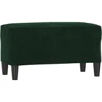 vidaXL Banc Vert foncé 70x35x41 cm Velours