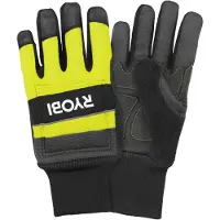 Ryobi Gants anti-coupures - RAC258M - pour tronçonneuses - Taille M