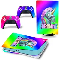 HSMY Autocollant Stickers De Protection Pour Console Sony Ps5 Edition Standard - - Fortnite (Tn-Ps5disk-4376)