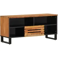 vidaXL Armoire TV 100x34x46 cm en bois massif d'acacia