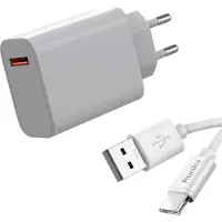 Phonillico Chargeur Rapide 33W + Cable USB USB-C pour Xiaomi Redmi Note 11 / Redmi Note 10 / Poco M4 PRO / Poco X3 / Mi 11 Lite