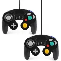 Qumox 2x Controller Manette Classique Joypad Filaire - Compatible Avec Nintendo Gamecube Gc Wii