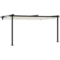 vidaXL Tente de jardin Crème 400 x 300 x 200 cm Polyester