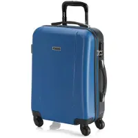 Itaca unisex. 71150-04 Chariot à 4 roues à cabine courte 71150 bleu, anthracite -55x38x20cm (OSFA), Casuel, Gris, ABS/Polycarbonate