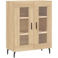 vidaXL Highboard chêne Sonoma 69,5x34x180 cm Matériau dérivé du bois