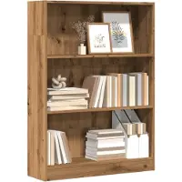 vidaXL Bibliothèque chêne artisanal 80x24x109 cm bois d'ingénierie
