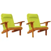 vidaXL Coussin de chaise 2 pcs Vert vif 58 x 77 x 4.5 cm Tissu Oxford