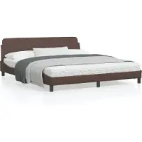 vidaXL Cadre de lit "Dover" brun 180x200 cm simili-cuir