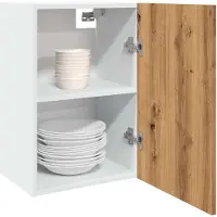 vidaXL Armoire suspendue Lyon Chêne Artisan 40x31x60 cm Bois composite