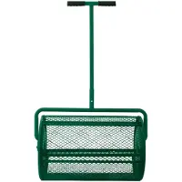 MonsterShop Rouleau épandeur à Compost 80 L - Vert - Léger & Facile à Transporter - Manche Extensible 62-67cm [Paire de Gants Gratuite] Jardinage, Horticulture