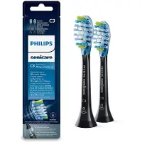 Philips C3 Premium Plaque Defence - Lot de 2 + noir + têtes de brosse à dents soniques - HX9042/33