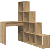 vidaXL Bureau d'angle Artisan-Chêne 101,5 x 149,5 x 149,5 cm