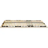 vidaXL Sommier à lattes brun 90 x 190 cm en bois massif de hêtre