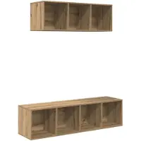 vidaXL Ensemble de meubles TV mural 2 pcs Artisan-Chêne Bois composite