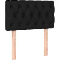 vidaXL Tête de lit noir 80x7x78/88 cm Tissu