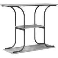 vidaXL Table console Sonoma gris 101 x 35 x 80.5 cm Bois d'ingénierie
