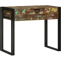 vidaXL Coiffeuses de chambre à coucher Multicolores Bois massif Vieilli